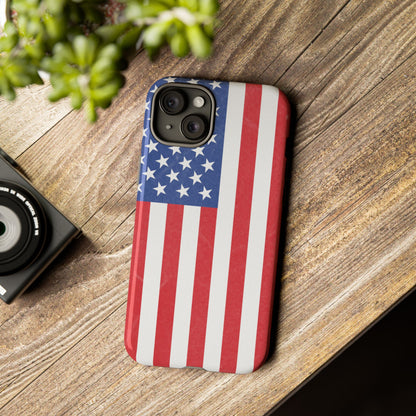 American Flag Phone Case - Patriotic Cell Cover, Tough Cases, USA Pride, Independence Day Gift, Veteran's Day, Phone Protection