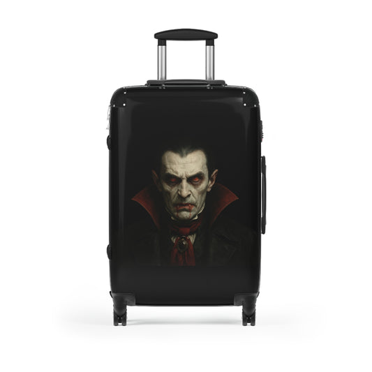 Spooky Vampire Luggage, Halloween Travel Bag, Dracula Suitcase, Gothic Carry-On, Horror Trip Gear