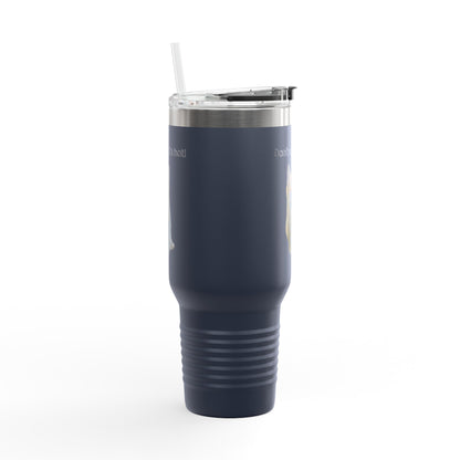 Funny Cat Insulated Travel Mug - 40oz - Perfect for Hot Drinks
