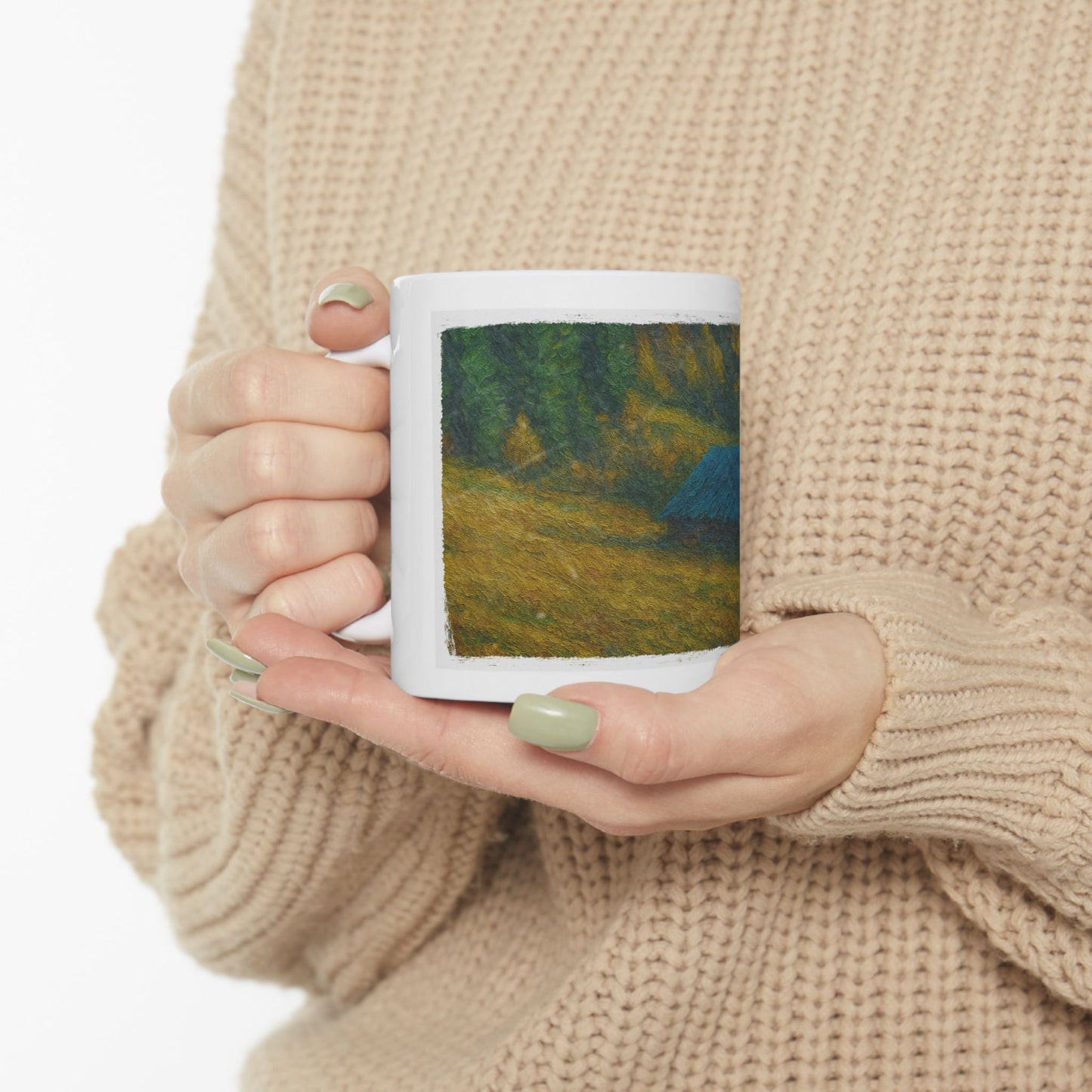 Rustic Cabin Ceramic Mug - Cozy Coffee Cup, Handmade Gift for Nature Lovers, Perfect for Home or Office, Great for Christmas, [...]