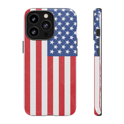 Patriotic Phone Case - Tough Cases for Veterans, USA Lovers, Independence Day, Memorial Day, Flag Design