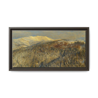 Framed Mountain Canvas Art, Perfect for Home Decor, Nature Wall Art, Gift for Nature Lovers, Cozy Atmosphere