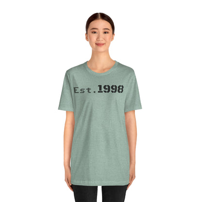 Vintage Est. 1998 Tee - Retro Unisex Shirt for Birthdays, Gifts, Everyday Wear, Casual Style, Nostalgia