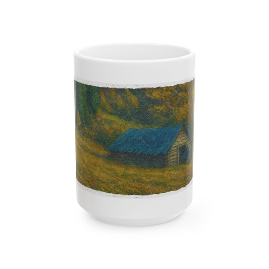 Rustic Cabin Ceramic Mug - Cozy Coffee Cup, Handmade Gift for Nature Lovers, Perfect for Home or Office, Great for Christmas, [...]