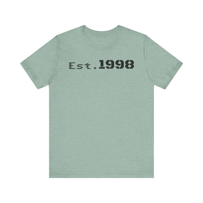 Vintage Est. 1998 Tee - Retro Unisex Shirt for Birthdays, Gifts, Everyday Wear, Casual Style, Nostalgia