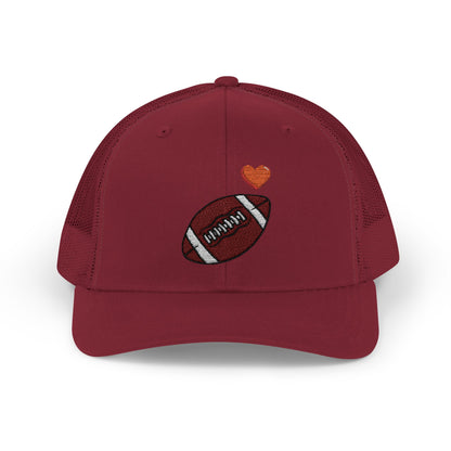 Football Love Snapback Trucker Cap, Sports Hat, Gift for Sports Fans, Casual Wear, Outdoor Activities