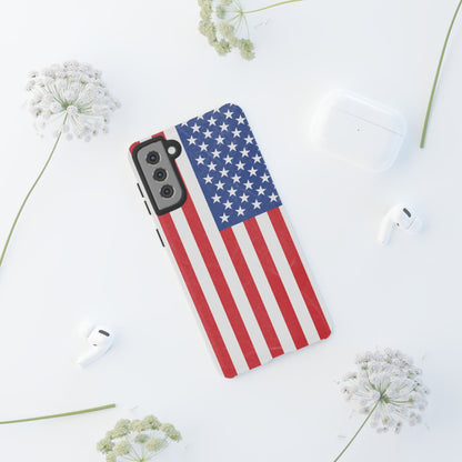 Patriotic Phone Case - Tough Cases for Veterans, USA Lovers, Independence Day, Memorial Day, Flag Design