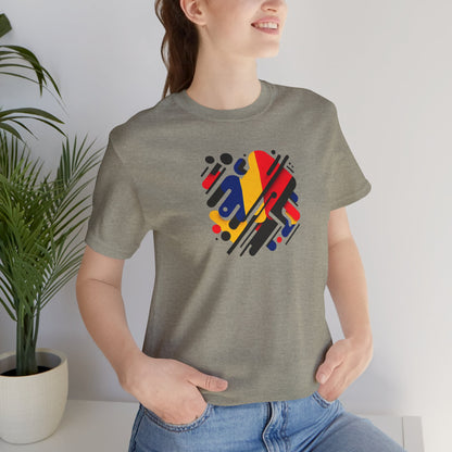 Artistic Heart Unisex Jersey Tee - Vibrant Graphic Tee, Casual Wear, Gift for Art Lovers, Birthday Surprise, Everyday Comfort