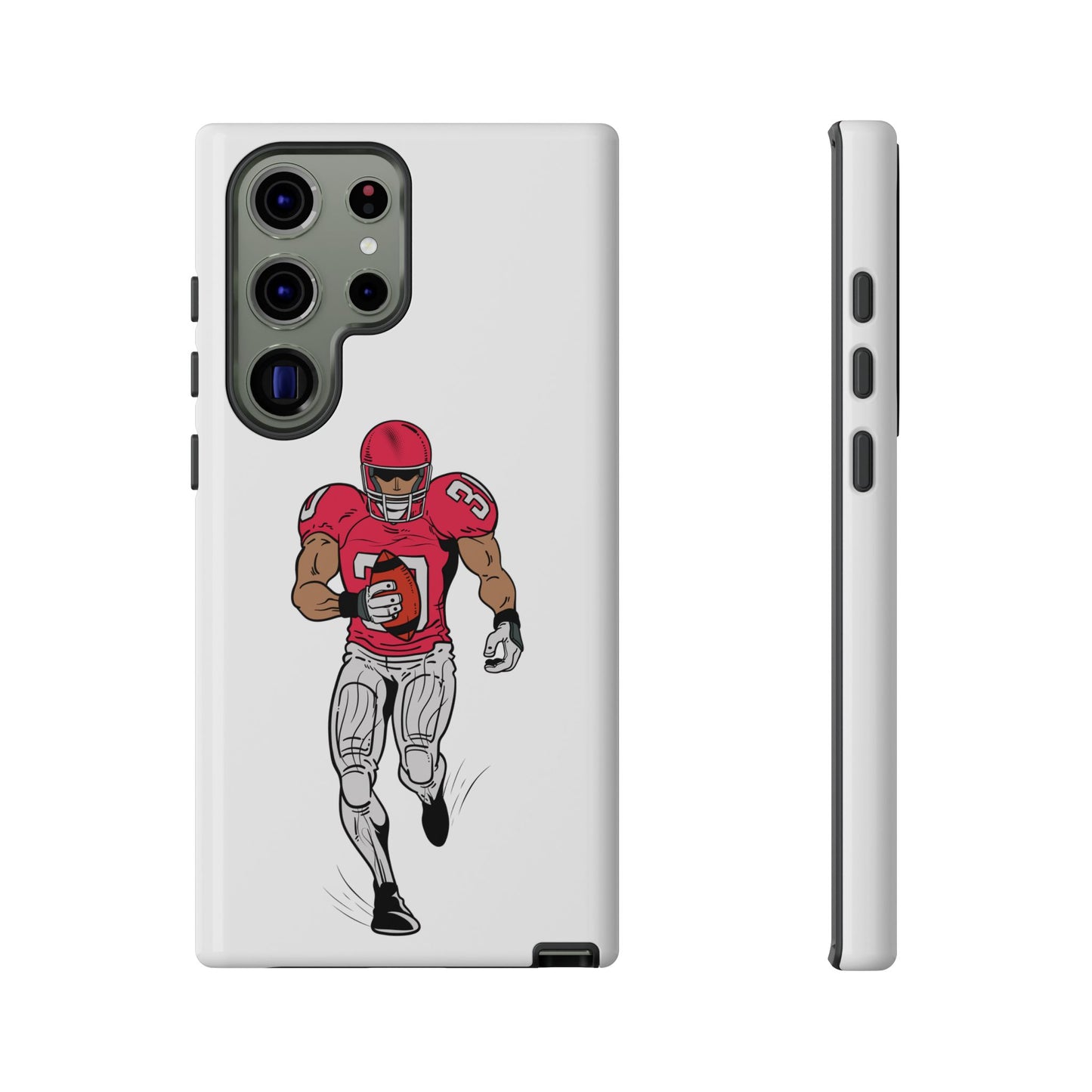 Football Player Tough Case, Sports Phone Cover, Athlete Gift, Tough Phone Case, Fall Sports, Football Lover's Accessory