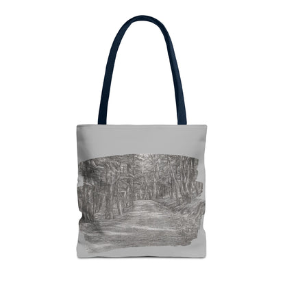Scenic Path Tote Bag, Reversible Tote, Eco-Friendly Shopper, Outdoor Adventure Bag, Gift for Nature Lovers, Stylish Carryall