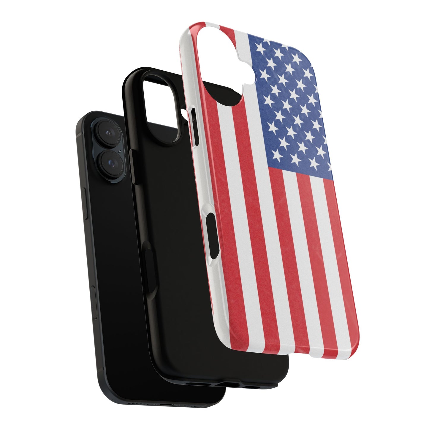 Patriotic Phone Case - Tough Cases for Veterans, USA Lovers, Independence Day, Memorial Day, Flag Design