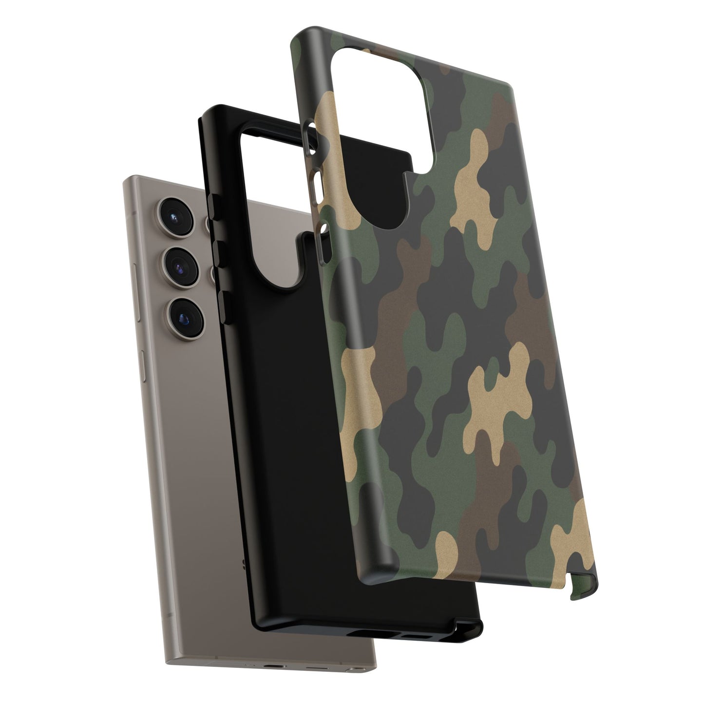 Camouflage Phone Case, Tough Cases, Military Style, Unique Phone Accessories, Gift for Him, Durable Phone Cover
