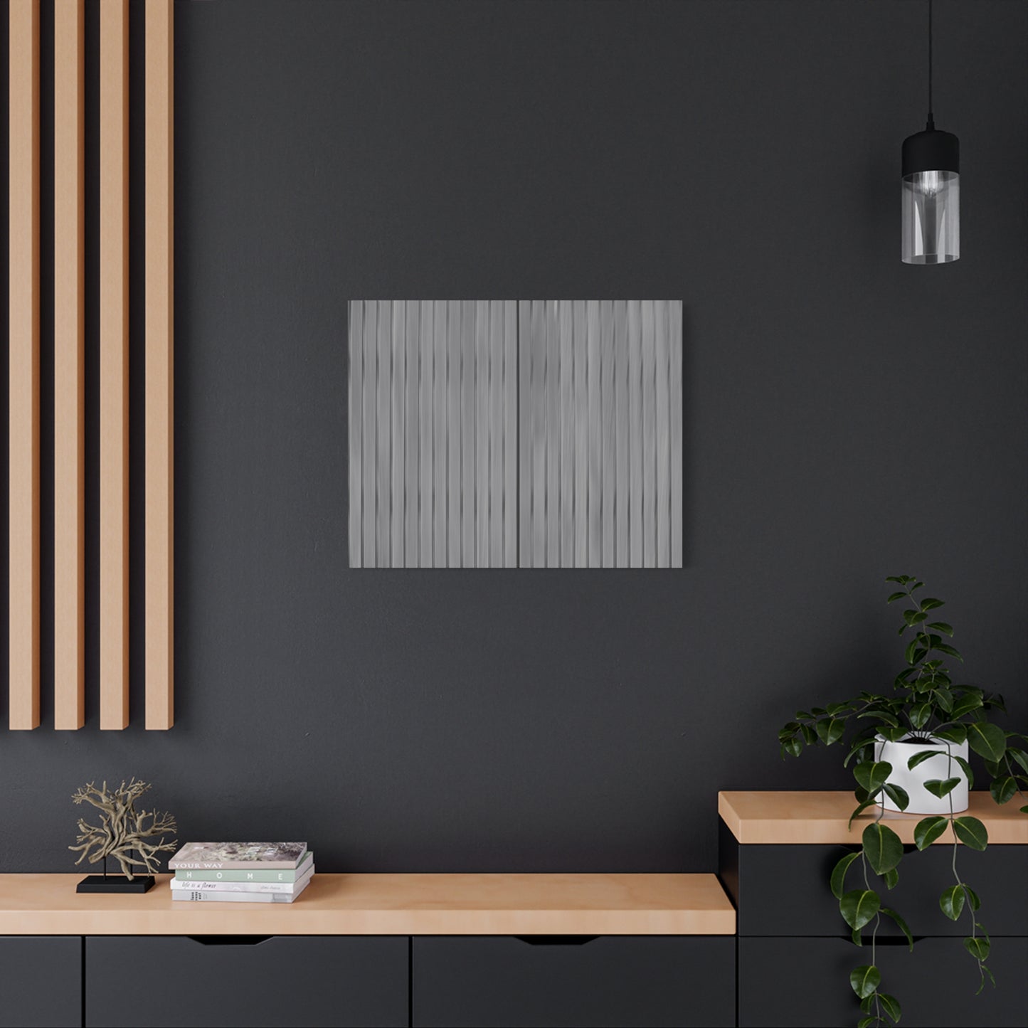 Modern Striped Canvas Art - 1.25" Stretched Wall Decor