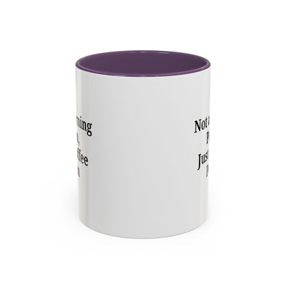Coffee Lover's Accent Mug, Perfect for Gifting, Home Office Decor, Not a Morning Person, Coffee Enthusiast, Funny Coffee Mug