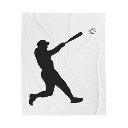 Baseball Velveteen Plush Blanket, Cozy Sports Throw, Soft Blanket for Fans, Great Gift for Baseball Lovers, Home Decor