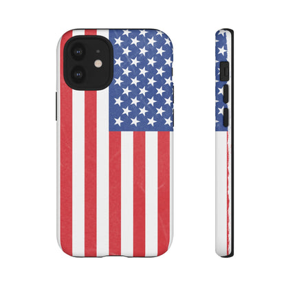 Patriotic Phone Case - Tough Cases for Veterans, USA Lovers, Independence Day, Memorial Day, Flag Design
