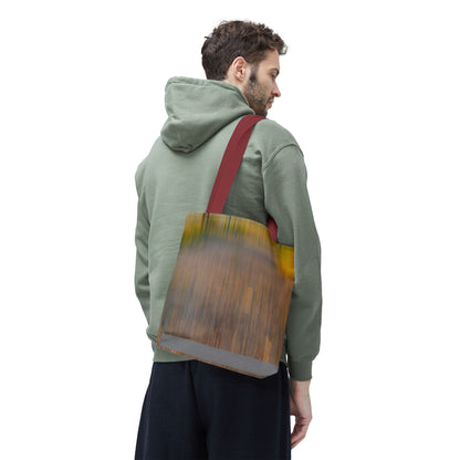 Abstract Art Tote Bag - Stylish and Eco-Friendly Diagonal Stripes for Everyday Use