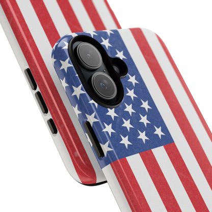 American Flag Phone Case - Patriotic Cell Cover, Tough Cases, USA Pride, Independence Day Gift, Veteran's Day, Phone Protection
