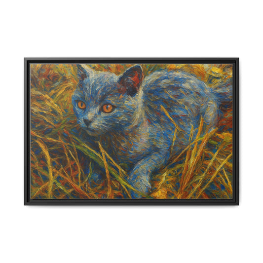 Framed Cat Art Print - Best Canvas | Gothic Decor Store | Buy Online