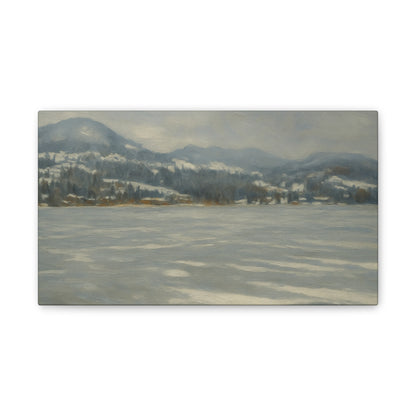 Serene Winter Landscape Canvas