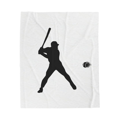 Baseball Player Plush Blanket | Soft Sports Throw, Cozy Gift for Athletes, Home Decor, Game Day Blanket, Perfect for Birthdays