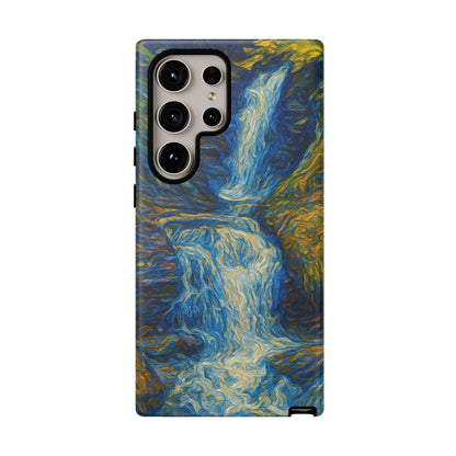 Artistic Phone Case - Waterfall Design, Unique Gift, Phone Accessory, Nature Lover, Original Artwork