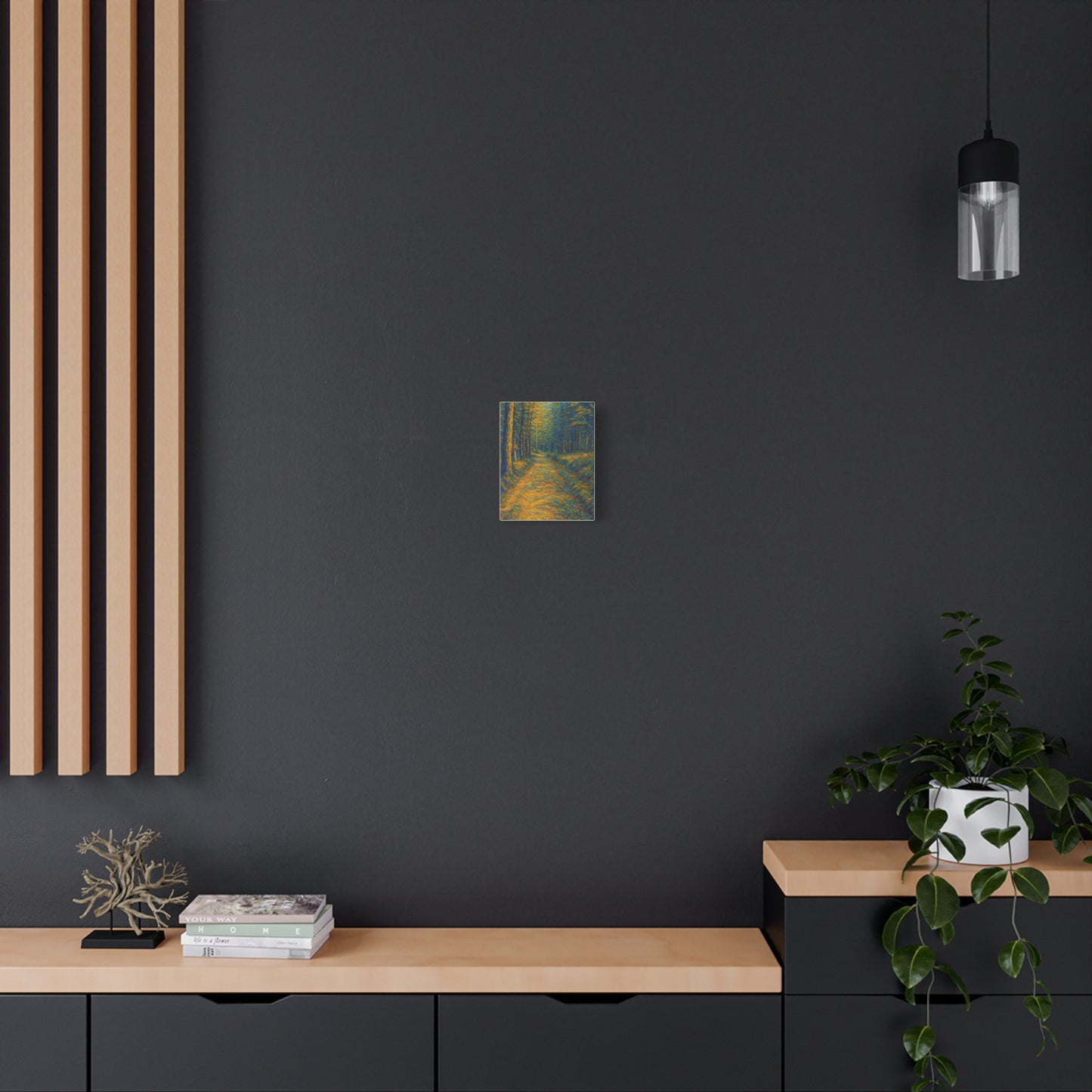 Van Gogh Style Forest Canvas Art | Nature Wall Decor, Home Office Accent, Gift for Nature Lovers, Gallery Wrapped, Living Room Wall Art
