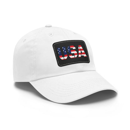 Dad Hat with USA Leather Patch