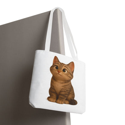 Cute Cat Tote Bag - Perfect for Animal Lovers, Eco-Friendly Carryall, Beach Bag, Shopping Tote, Gift for Cat Owners