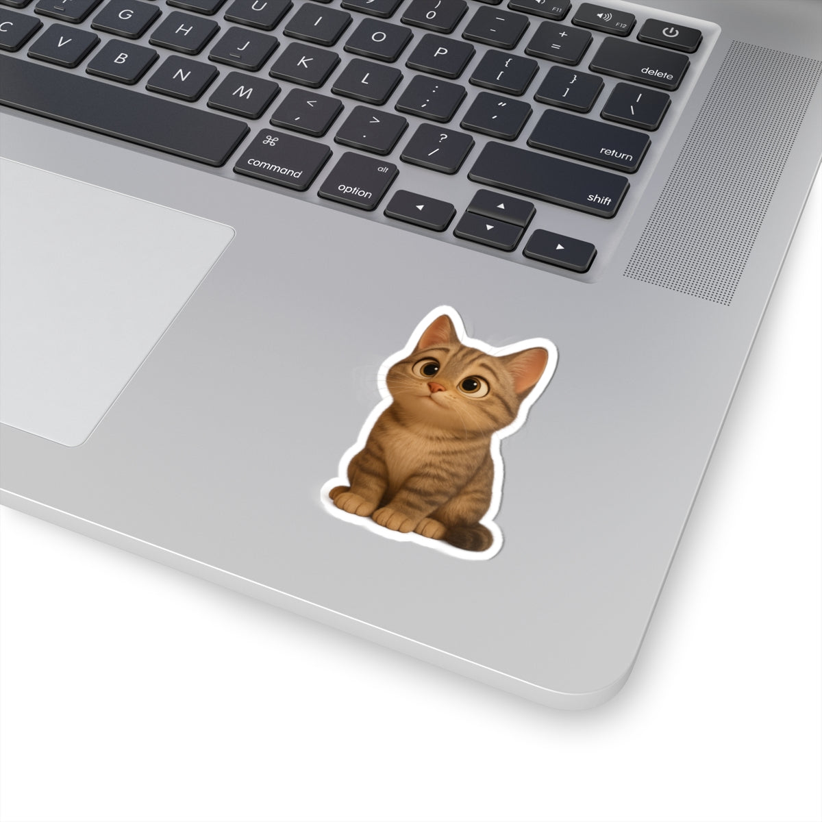 Adorable Cat Kiss-Cut Stickers, Cute Cat Decor, Pet Lover Gifts, Laptop Stickers, Kids' Room Decor
