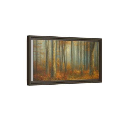 Autumn Forest Canvas Art, Framed Wall Decor, Rustic Home Decor, Nature Artwork, Gift for Nature Lovers