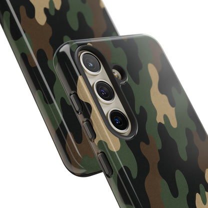 Camouflage Phone Case, Tough Cases, Military Style, Unique Phone Accessories, Gift for Him, Durable Phone Cover