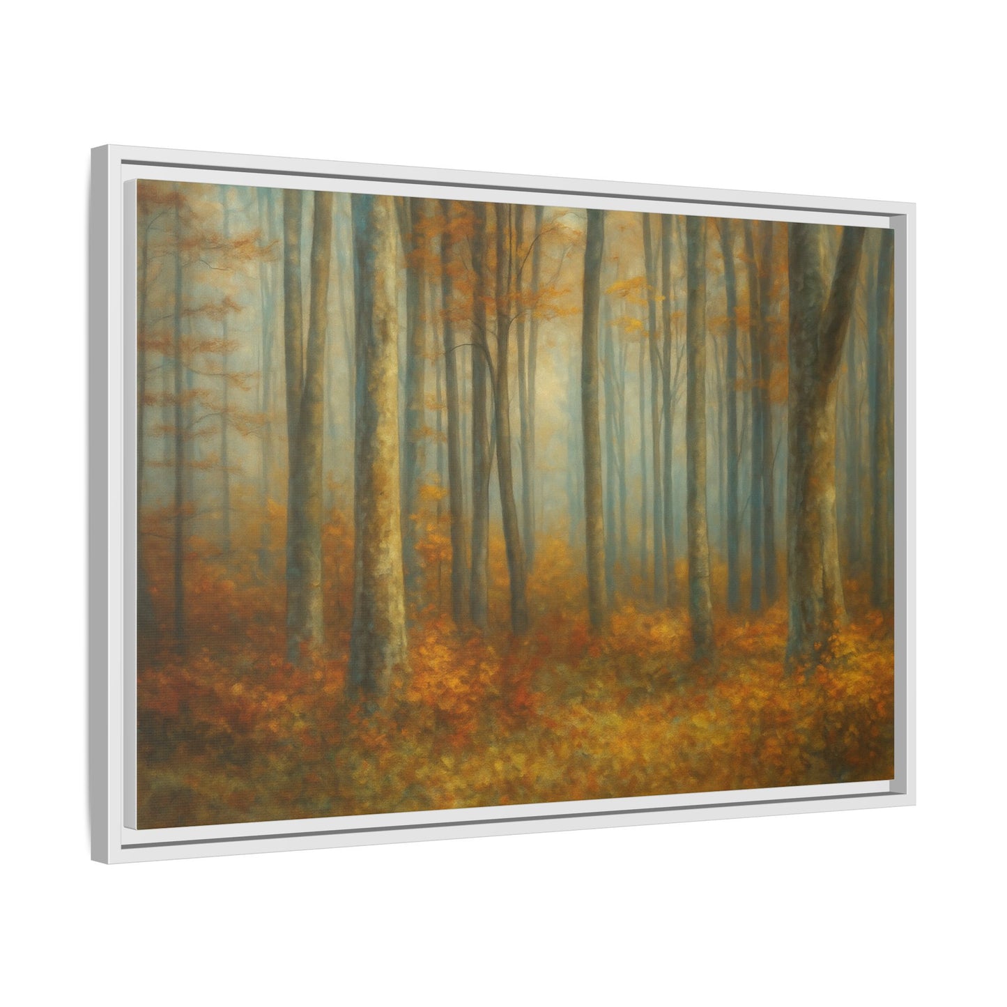 Autumn Forest Canvas Art, Framed Wall Decor, Rustic Home Decor, Nature Artwork, Gift for Nature Lovers