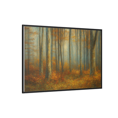 Autumn Forest Canvas Art, Framed Wall Decor, Rustic Home Decor, Nature Artwork, Gift for Nature Lovers
