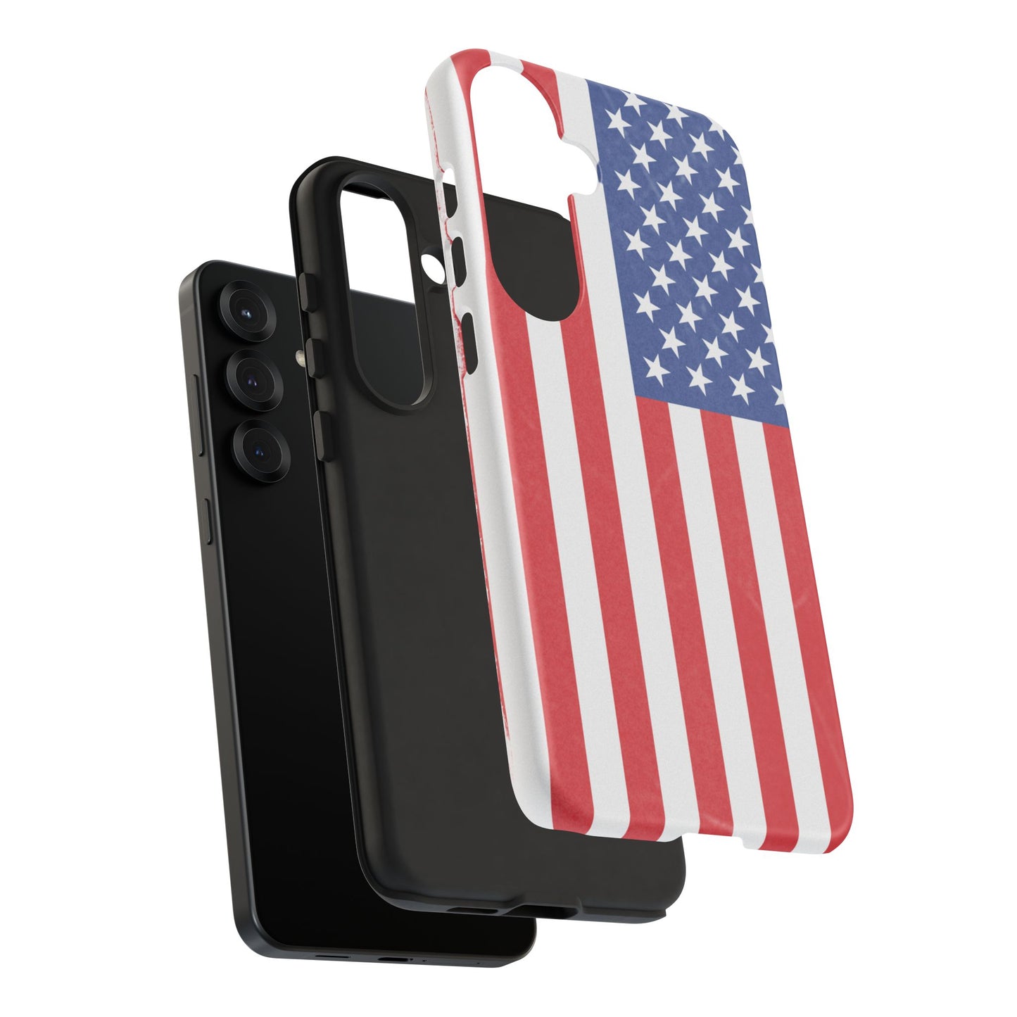 Patriotic Phone Case - Tough Cases for Veterans, USA Lovers, Independence Day, Memorial Day, Flag Design