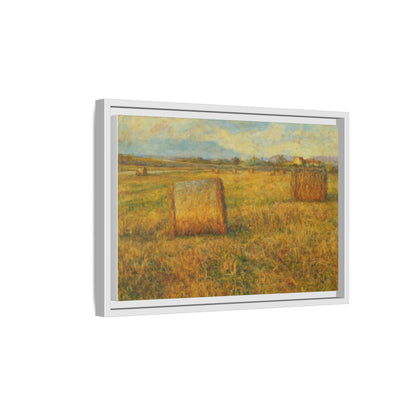 Framed Matte Canvas Wall Art - Rustic Farm Landscape, Country Decor, Home Gallery, Gift for Nature Lovers, Housewarming Decor