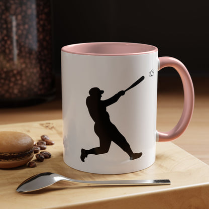 Baseball Player Accent Coffee Mug, Sports Gift, Baseball Lover Mug, Unique Coffee Cup, Personalized Sports Mug