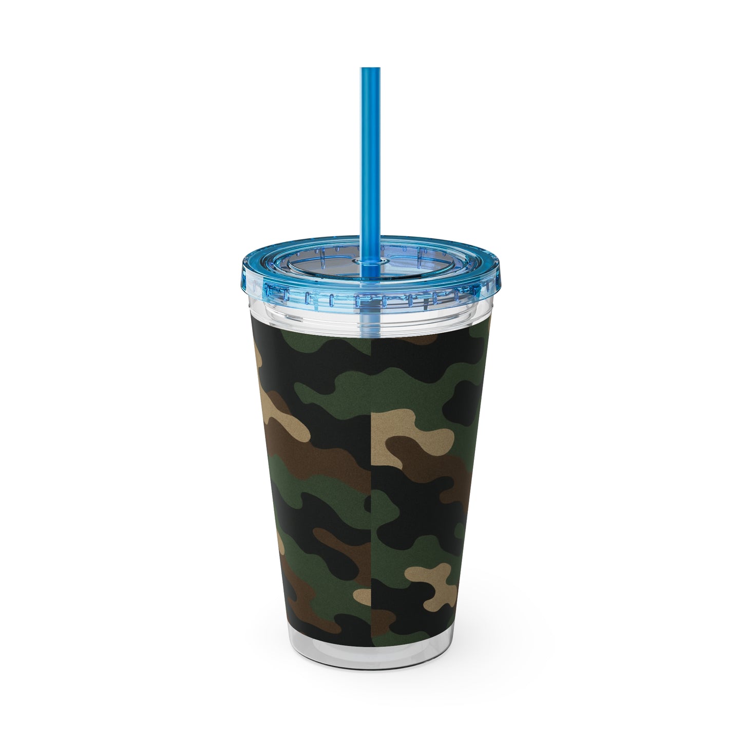 Stylish Camo Tumbler, 16oz Cup with Straw, Perfect for Outdoor Adventures, Gifts for Him, Travel Mug, Eco-friendly Drinkware, Camping