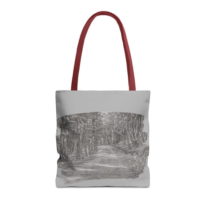 Scenic Path Tote Bag, Reversible Tote, Eco-Friendly Shopper, Outdoor Adventure Bag, Gift for Nature Lovers, Stylish Carryall