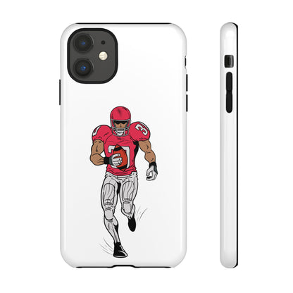 Football Player Tough Case, Sports Phone Cover, Athlete Gift, Tough Phone Case, Fall Sports, Football Lover's Accessory