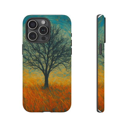 Artistic Phone Case with Tree Design, Nature Lover Gift, Unique Phone Cover, Holiday Present, Eco-friendly Tech Accessories