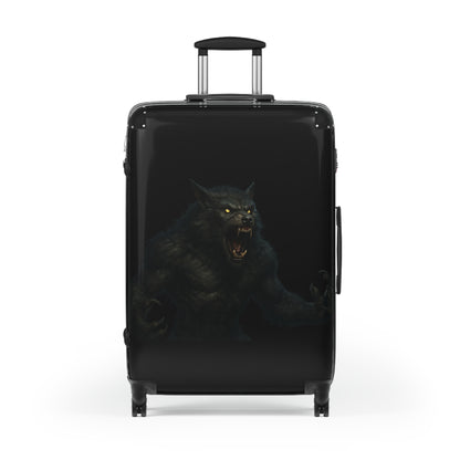 Fierce Werewolf Suitcase, Travel Luggage, Halloween Travel, Unique Carry-On, Adventure Gear, Gift for Travelers, Fantasy Travel