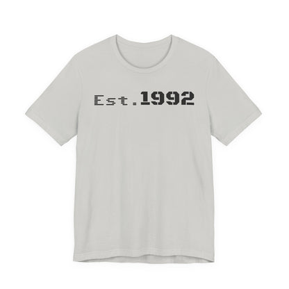 Est. 1992 Unisex Jersey Tee - Retro Birthday Gift, Casual Wear, Cool Vintage T-Shirt, Gift for Him, Gift for Her