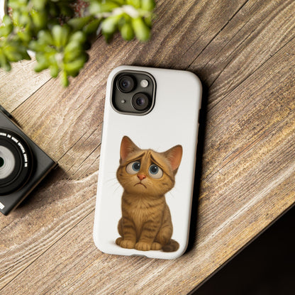 Cute Cat Phone Case, Funny Kitty Case, Animal Lover Gift, Cat Lover Accessory, Unique Cat Design Case, Pet Mom Gift