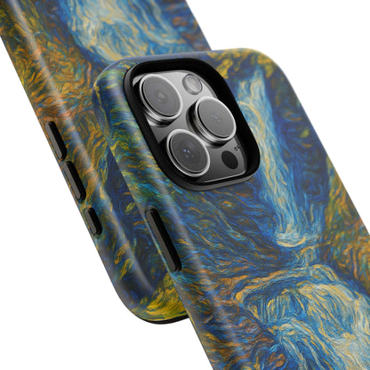 Artistic Phone Case - Waterfall Design, Unique Gift, Phone Accessory, Nature Lover, Original Artwork