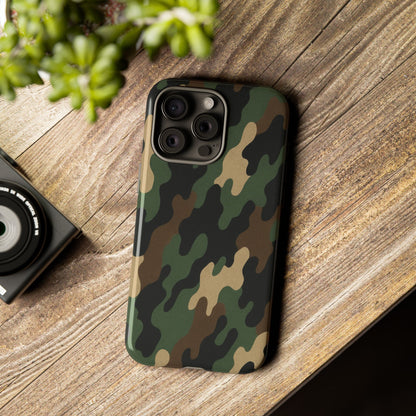 Camouflage Phone Case, Tough Cases, Military Style, Unique Phone Accessories, Gift for Him, Durable Phone Cover