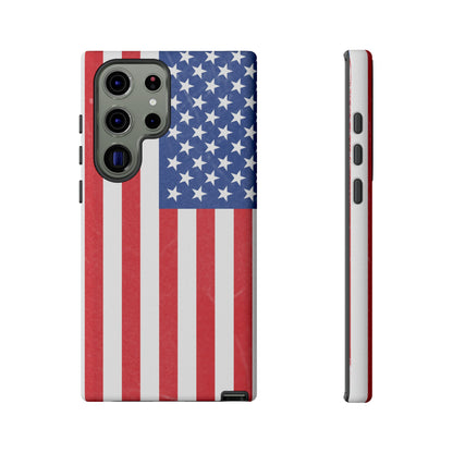 Patriotic Phone Case - Tough Cases for Veterans, USA Lovers, Independence Day, Memorial Day, Flag Design