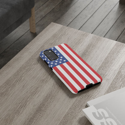 American Flag Phone Case - Patriotic Cell Cover, Tough Cases, USA Pride, Independence Day Gift, Veteran's Day, Phone Protection