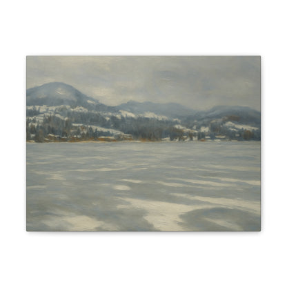 Serene Winter Landscape Canvas