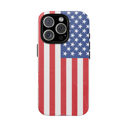 Patriotic Phone Case - Tough Cases for Veterans, USA Lovers, Independence Day, Memorial Day, Flag Design